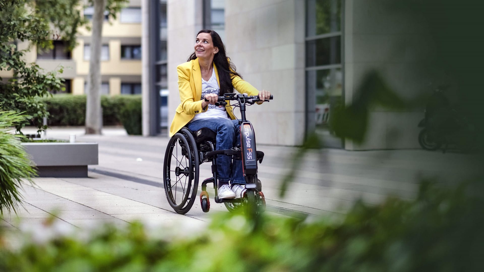 Sistem de propulsie fotolii rulante cu antrenare manuala – Empulse F55 Sistem de propulsie fotolii rulante cu antrenare manuala – Empulse F55