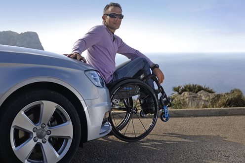 Fotoliu rulant cu antrenare manuala – Krypton F Fotoliu rulant cu antrenare manuala – Krypton F