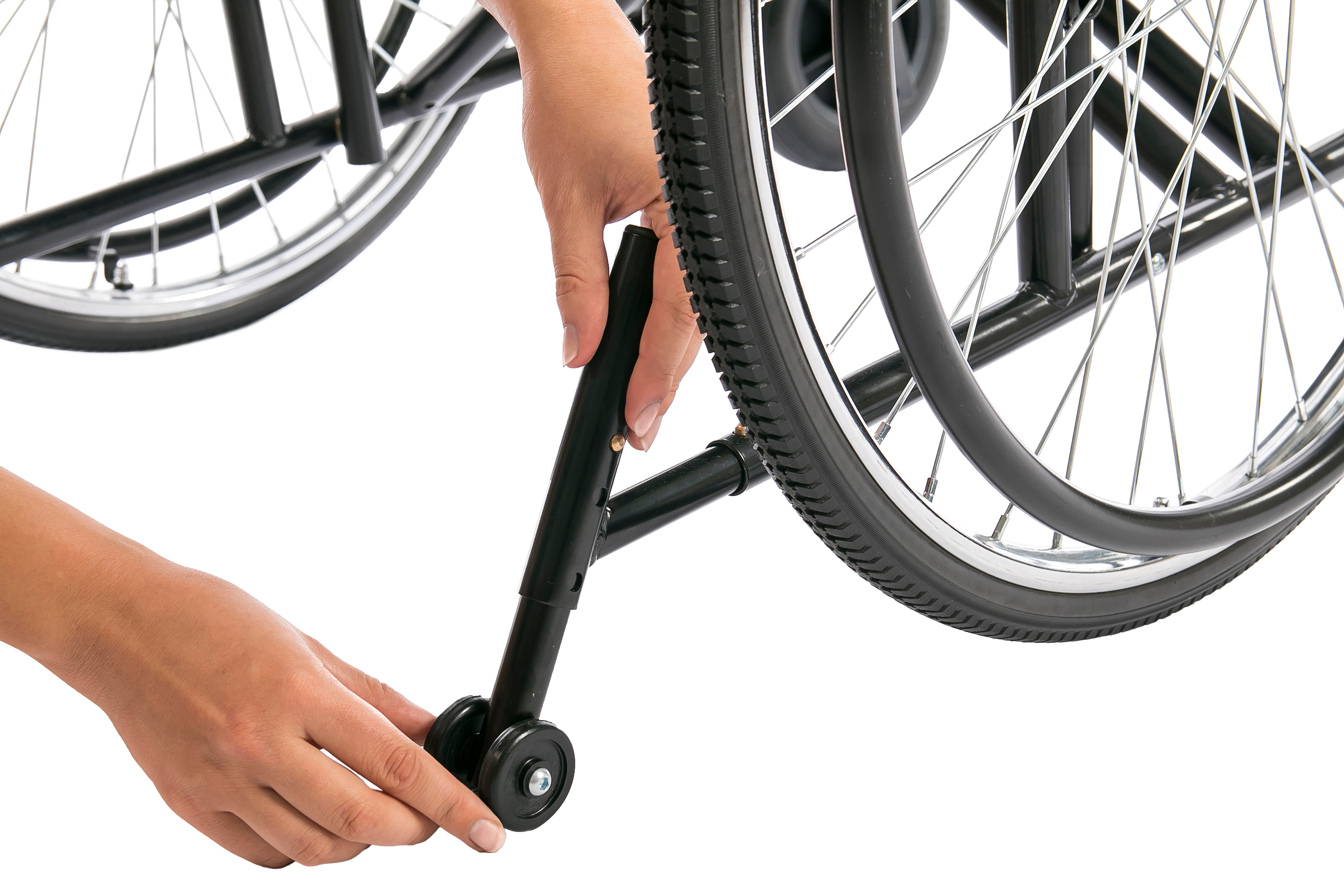 Fotoliu rulant cu antrenare manuală – Steelman XL Fotoliu rulant cu antrenare manuală – Steelman XL